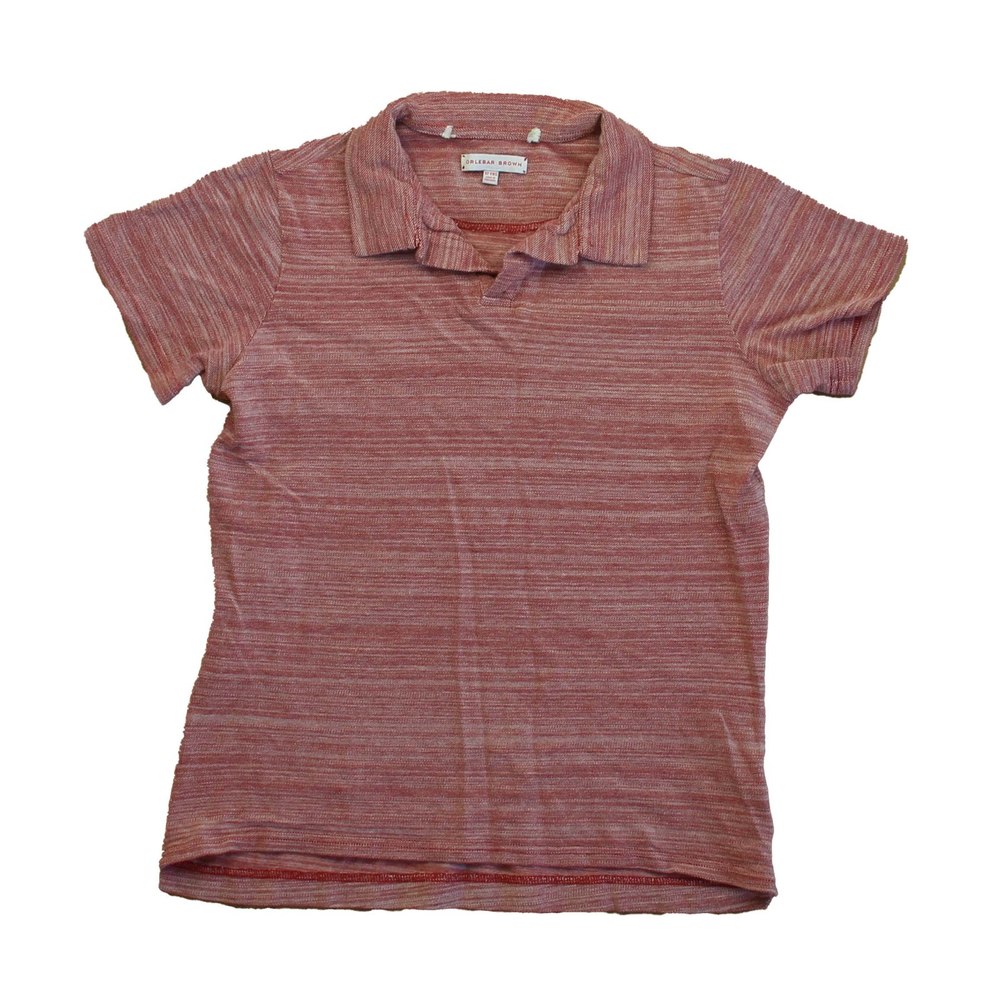 Orlebar Brown Boys Red Polo Shirt 7805819813948