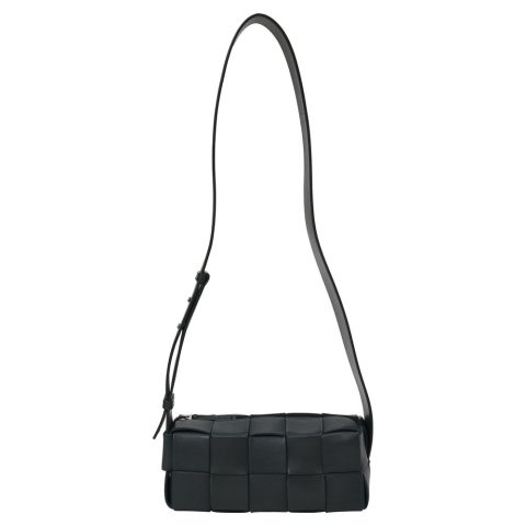 Bottega Veneta Small Brick Cassette Shoulder Bag in Green Lambskin Leather 7833152684092