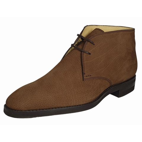 Bally Skiligny 6237887 Men’s Brown Grained Calf Leather Desert Boots