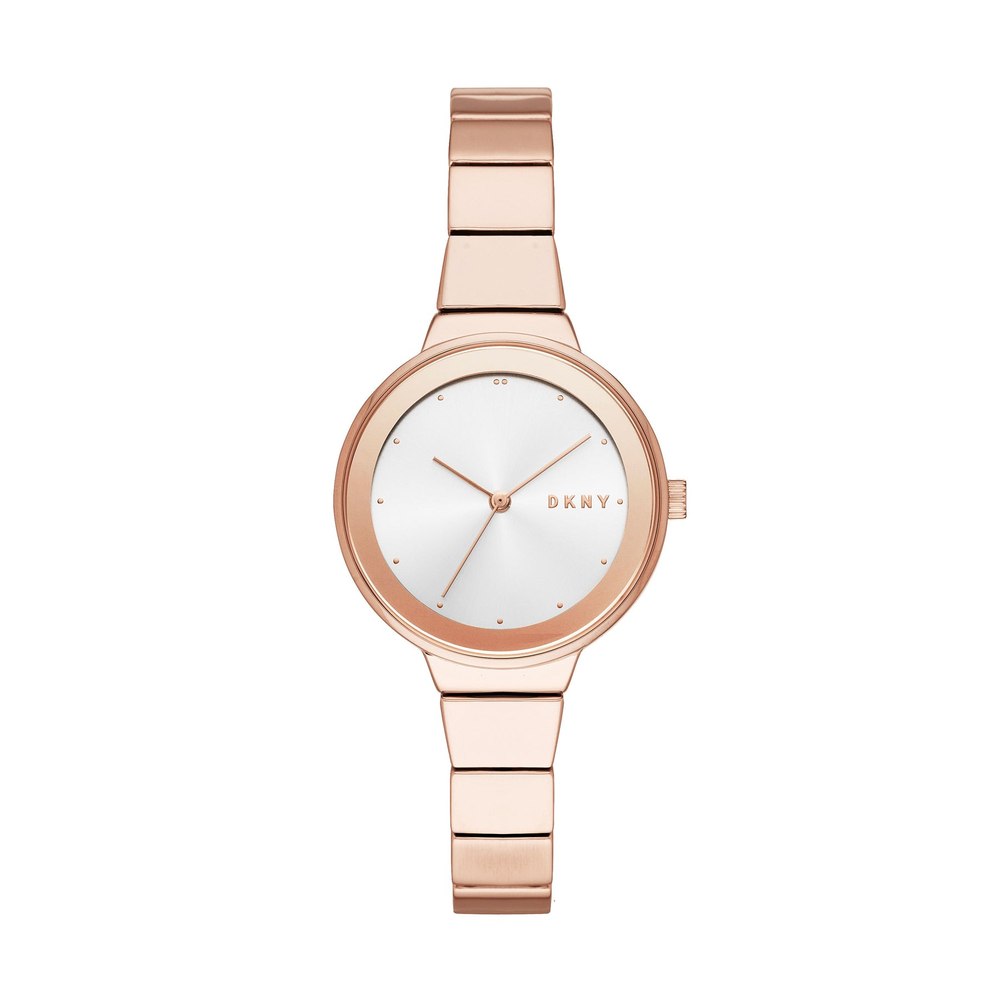 DKNY Women’s Astoria Three-Hand Rose Gold-Tone Watch