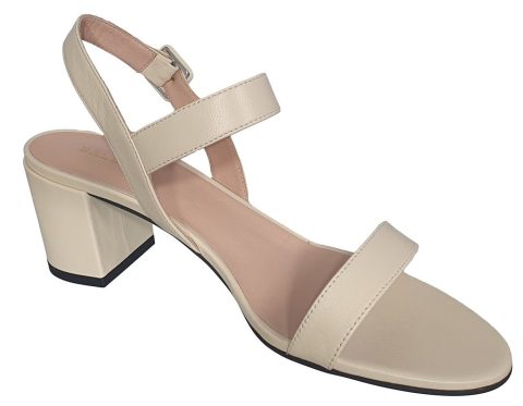 Bally Carlas 6234127 Women’s Bone Lamb Leather Heeled Sandals