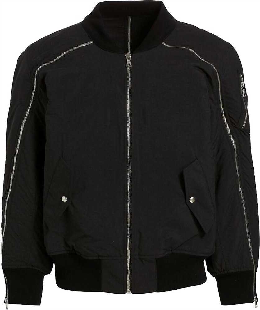 Issac Bomber Jacket In Black