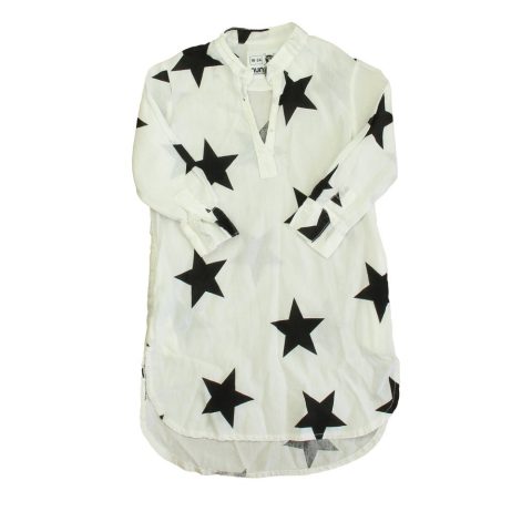 NuNuNu Girls White | Black Stars Dress 7805821485116