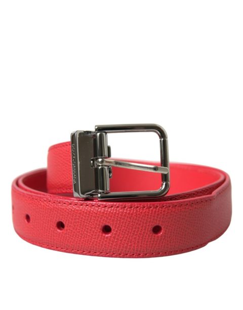 Dolce & Gabbana Calf Leather Metal Buckle Women’s Belt