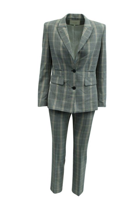 Maje Plaid Blazer and Pants in Grey Wool 7833158352956