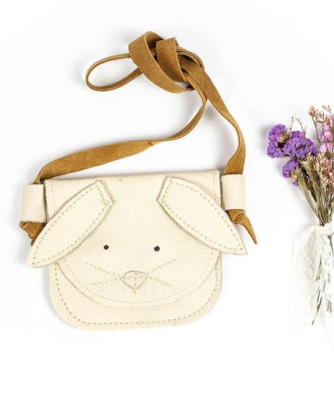 Cream Bunnies Critters Leather PURSE Toddler & Kids