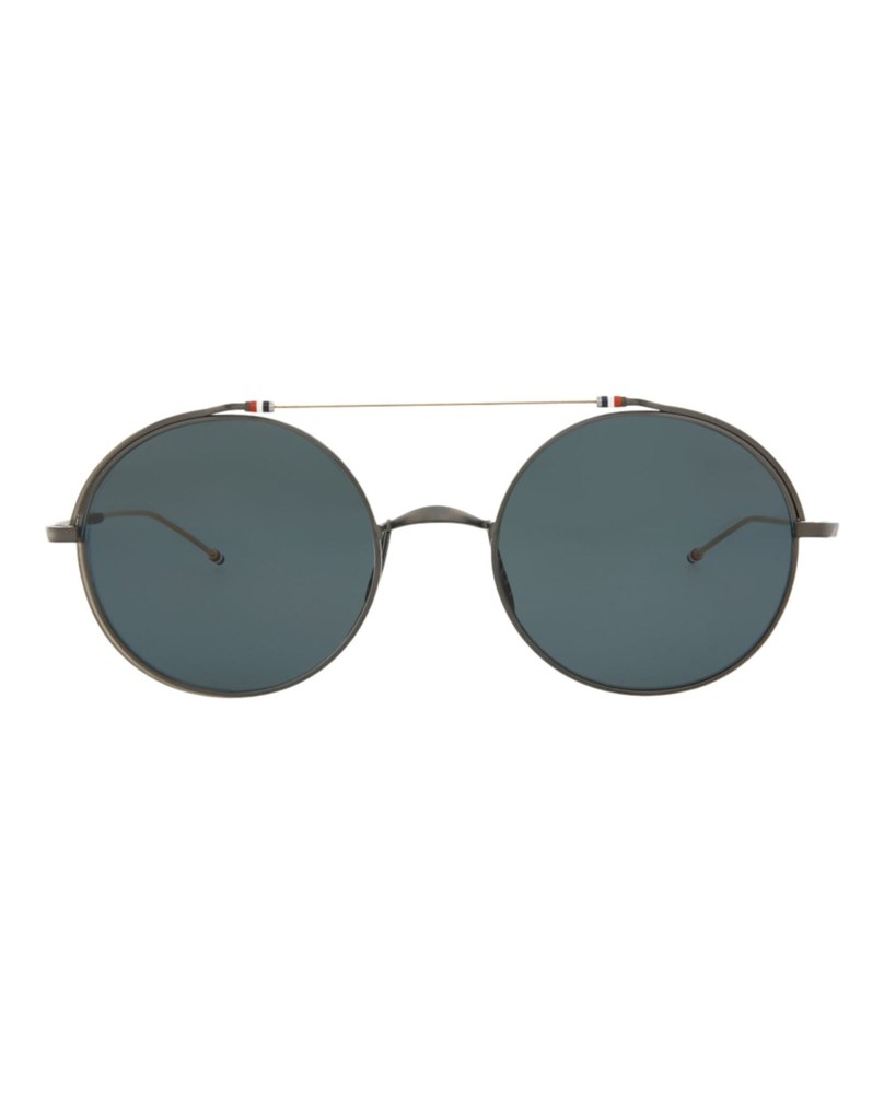 Round-Frame Metal Sunglasses
