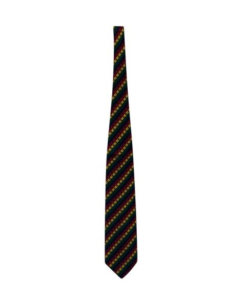 Moschino Striped Tie in Multicolor Silk 7833161957436