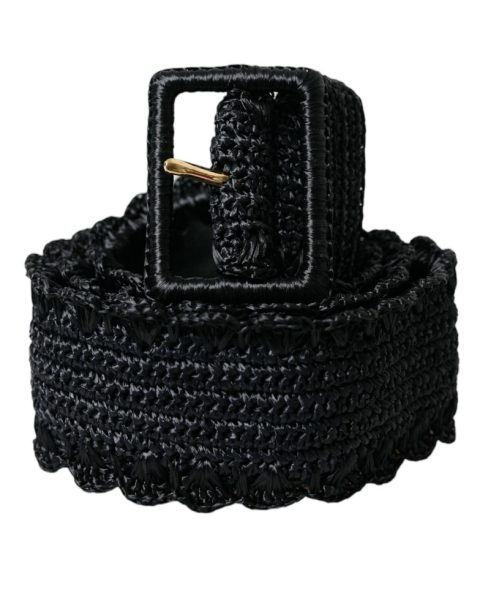 Dolce & Gabbana Braided Canvas Women Wide Waist Women’s Belt
