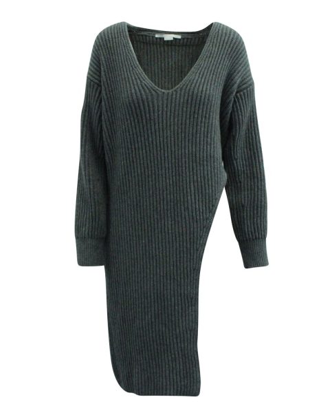 Stella McCartney Side Slit Sweater in Grey Cashmere 7833165561916