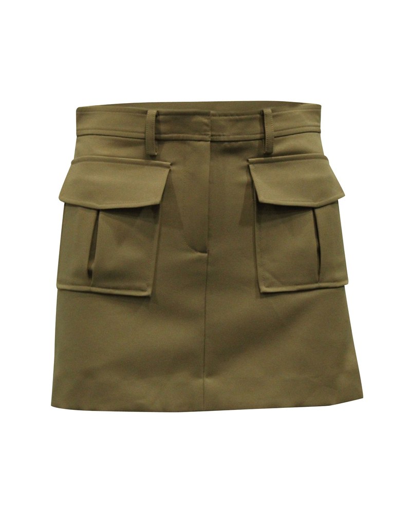 Theory Pocket Mini Skirt in Beige Polyester 7833166086204