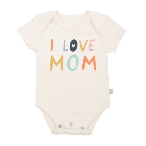 graphic bodysuit | love mom