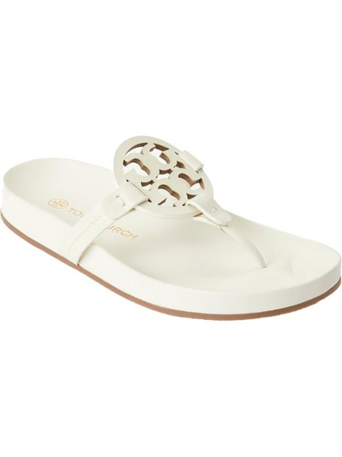 Miller Womens Leather Slip On Thong Sandals