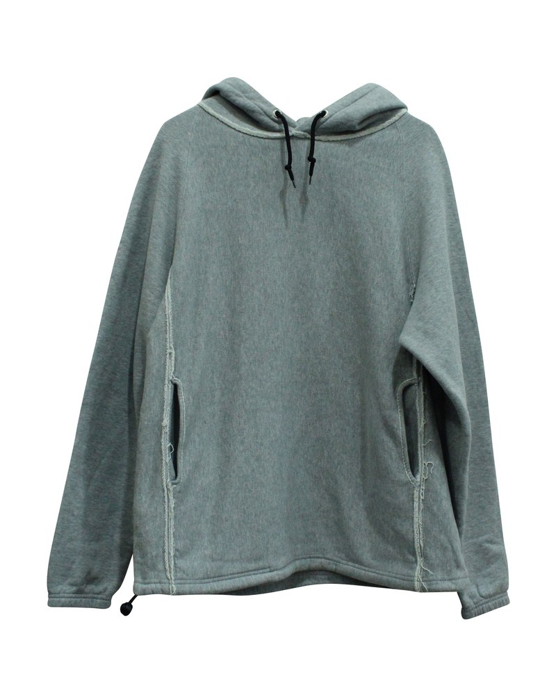 Golden Goose GGDB Raw Hem Hoodie in Grey Cotton 7833167167548