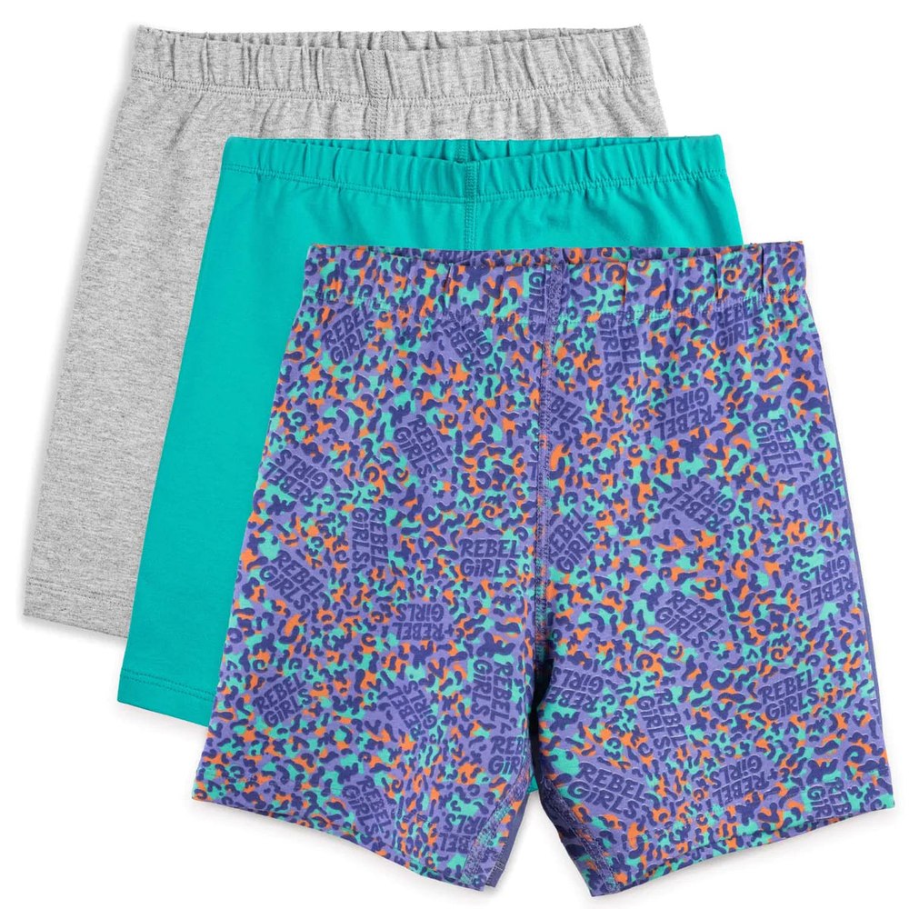 Mightly Girls Rebel Girls Purple Leopard Shorts 7805823713340