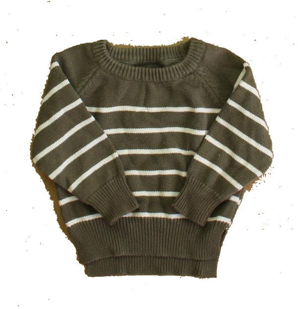 Little Bipsy Boys Green Stripe Sweater 7805823746108