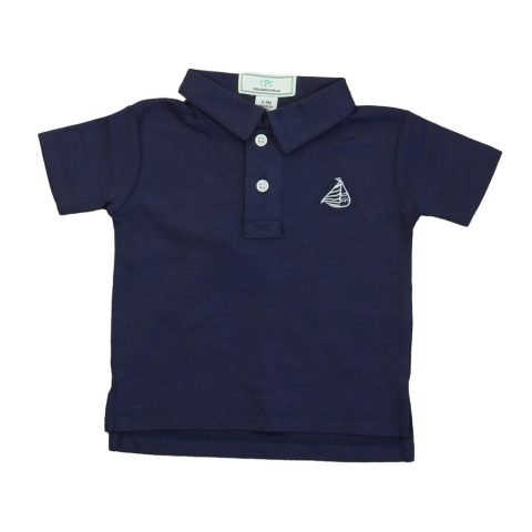 Classic Prep Girls Medieval Blue Polo Shirt Size: 6-9 Months 7805824041020