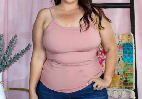 Spaghetti Strap Tank Brami In Pink