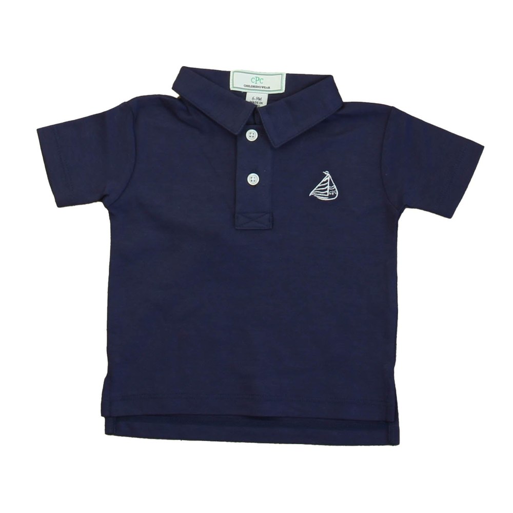 Classic Prep Boys Navy Polo Shirt Size: 0-6 Months 7805824696380