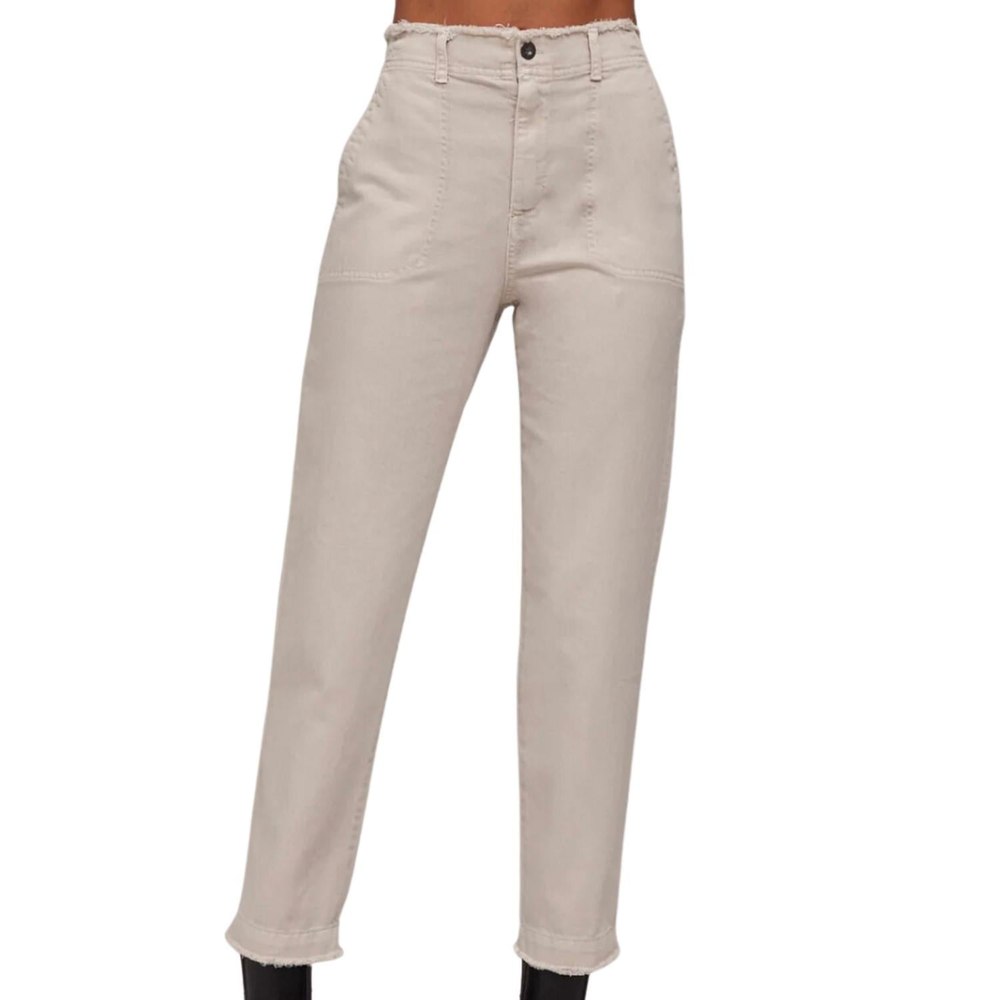 Women’s Dakota Frayed Ankle Trouser In Cool Sand