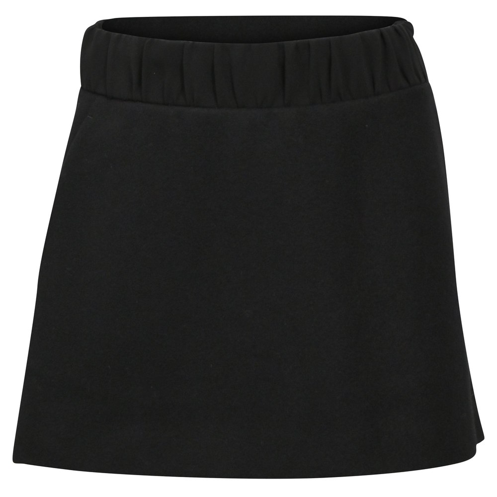 Neil Barrett Mini Gartered Waist A-line Skirt in Black Wool 7833173721148