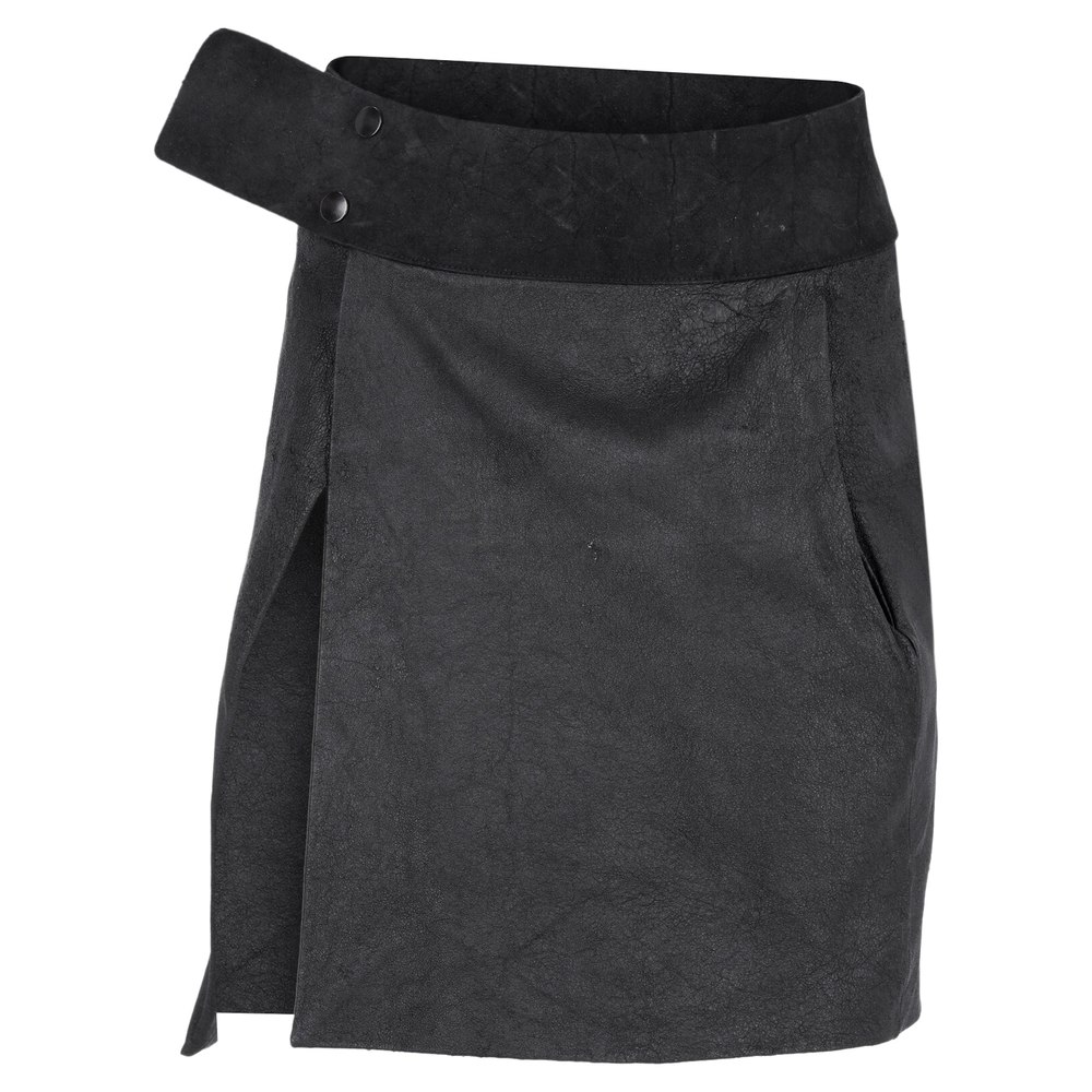 Rick Owens FW10 Gleam Mini Skirt in Black Leather 7833174147132