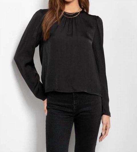 Solid Charise Top In Black