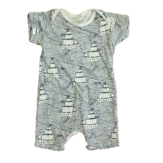 Winter Water Factory Boys Blue | White Romper 7805825646652