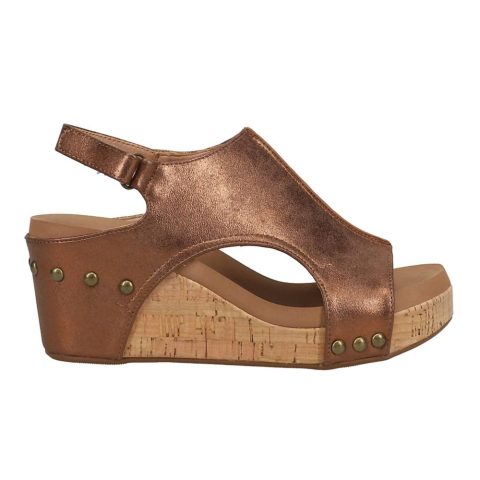 Women’s Wedge Sandals In Antique Bronze 7704731615292
