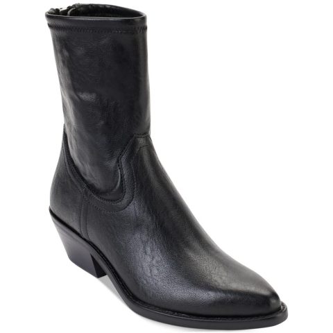 Raelani Faux Leather Pointed Toe Ankle Boots