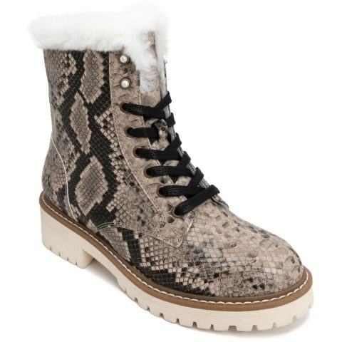 Kaedy 3 Faux Leather Round Toe Winter & Snow Boots