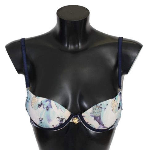 Roberto Cavalli Printed Nylon Reggiseno Bra Women’s Underwear