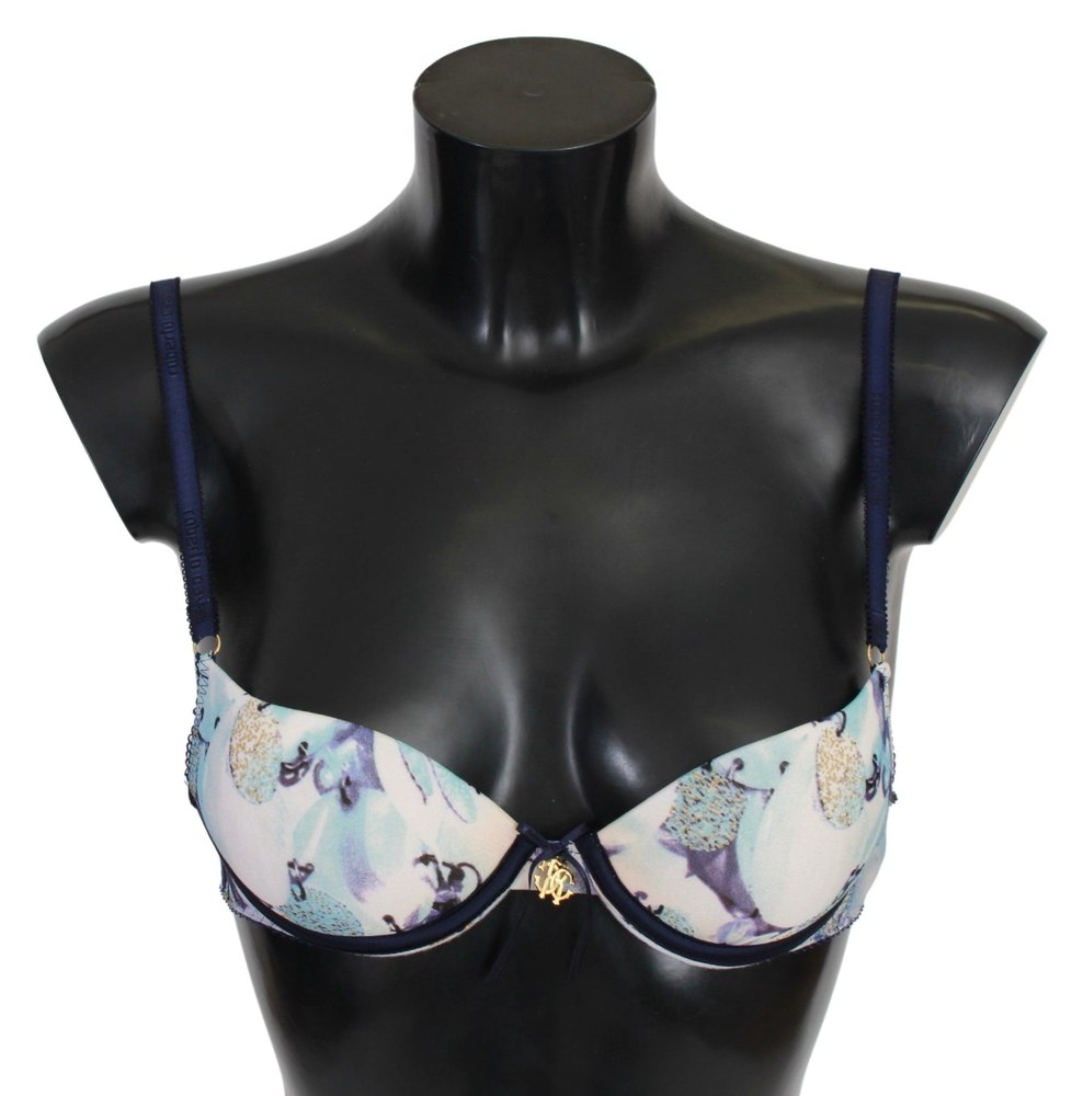 Roberto Cavalli Printed Nylon Reggiseno Bra Women’s Underwear