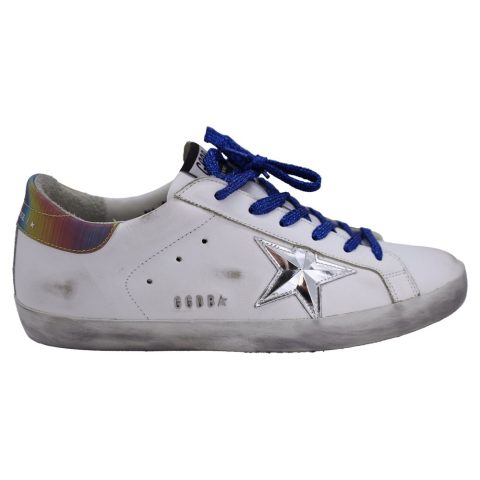 Golden Goose Superstar Low-Top Sneakers in White Cowhide Leather 7833181159484