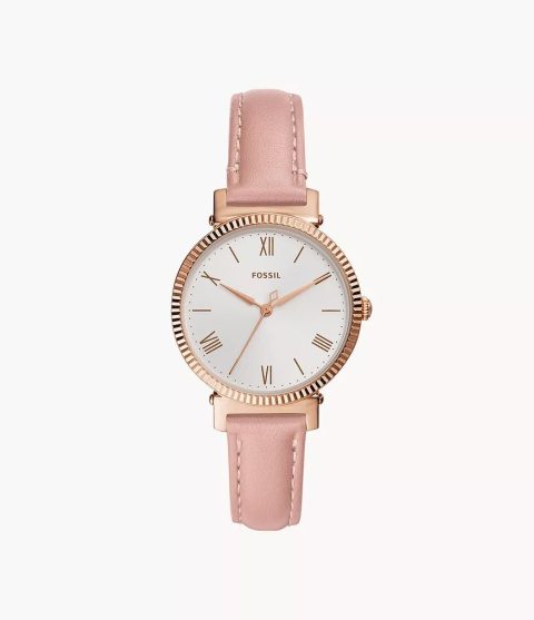 Fossil Women’s Daisy Three-Hand, Rose Gold-Tone Stainless Steel Watch