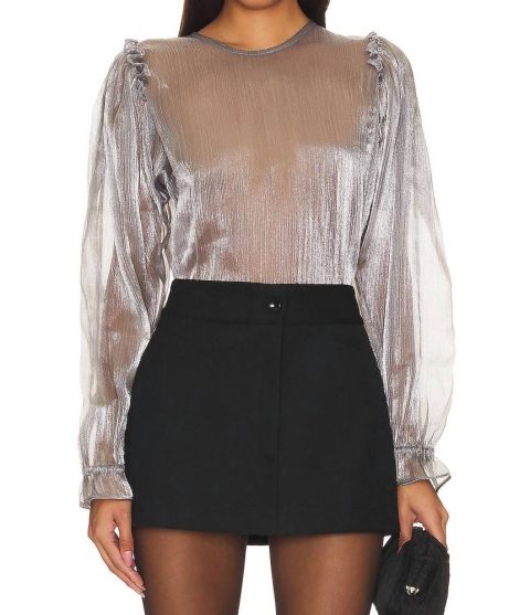 Freya Frost Top In Silver