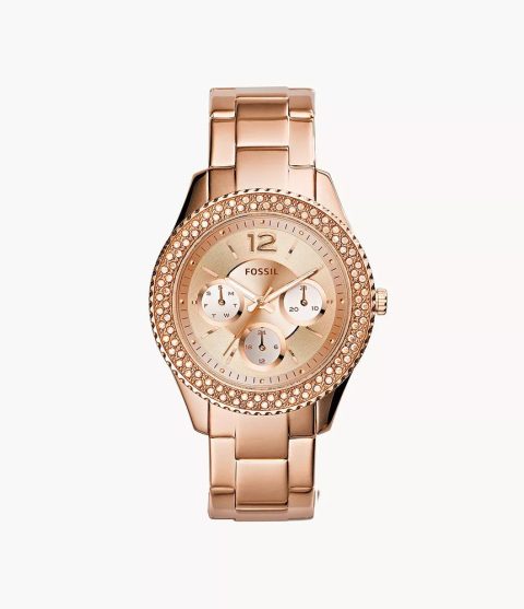 Fossil Women’s Stella Multifunction Rose Gold-Tone Stainless Steel Watch