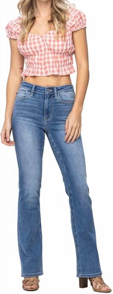 High Rise Classic Bootcut Jeans In Medium Wash 7704742953020