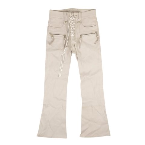 Unravel Project Leather Lace Up Pants – Tan