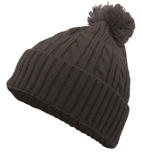 Pacific Headwear Pacific Headwear Cable Knit Pom-Pom Beanie