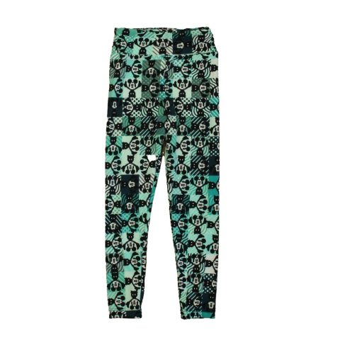 Lularoe Girls Green Mickey Leggings 7805828988988