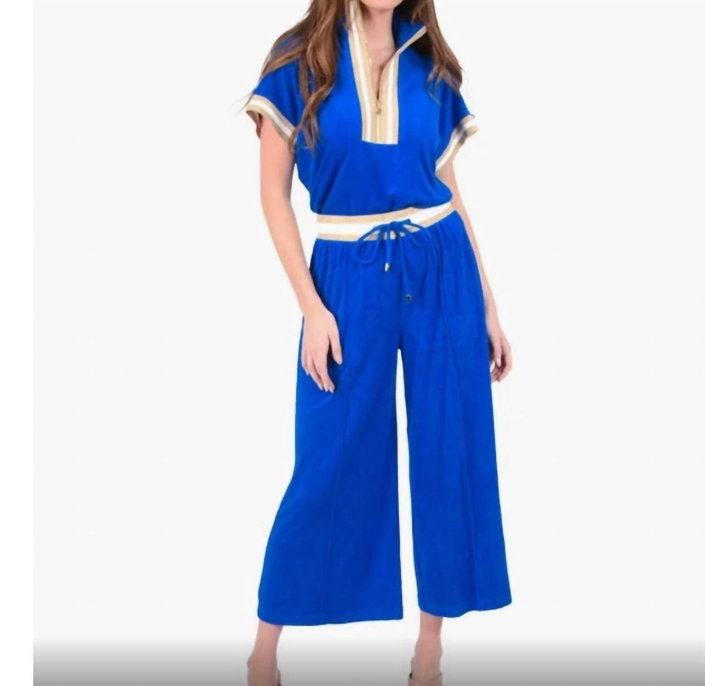 Teddy Crop Trouser In Blue 7704745869372