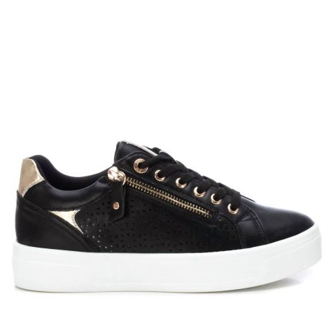 Women’s Leather Sneakers In Black 7704748556348
