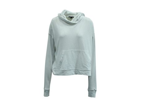 James Perse Hooded Sweatshirt in White Cotton 7833187090492