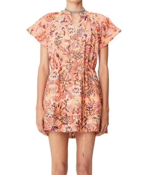 Humahuaca Carol Short Dress In Peach Mix 3 7704750587964