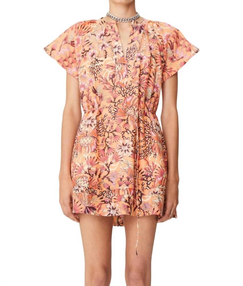 Humahuaca Carol Short Dress In Peach Mix 3 7704750587964