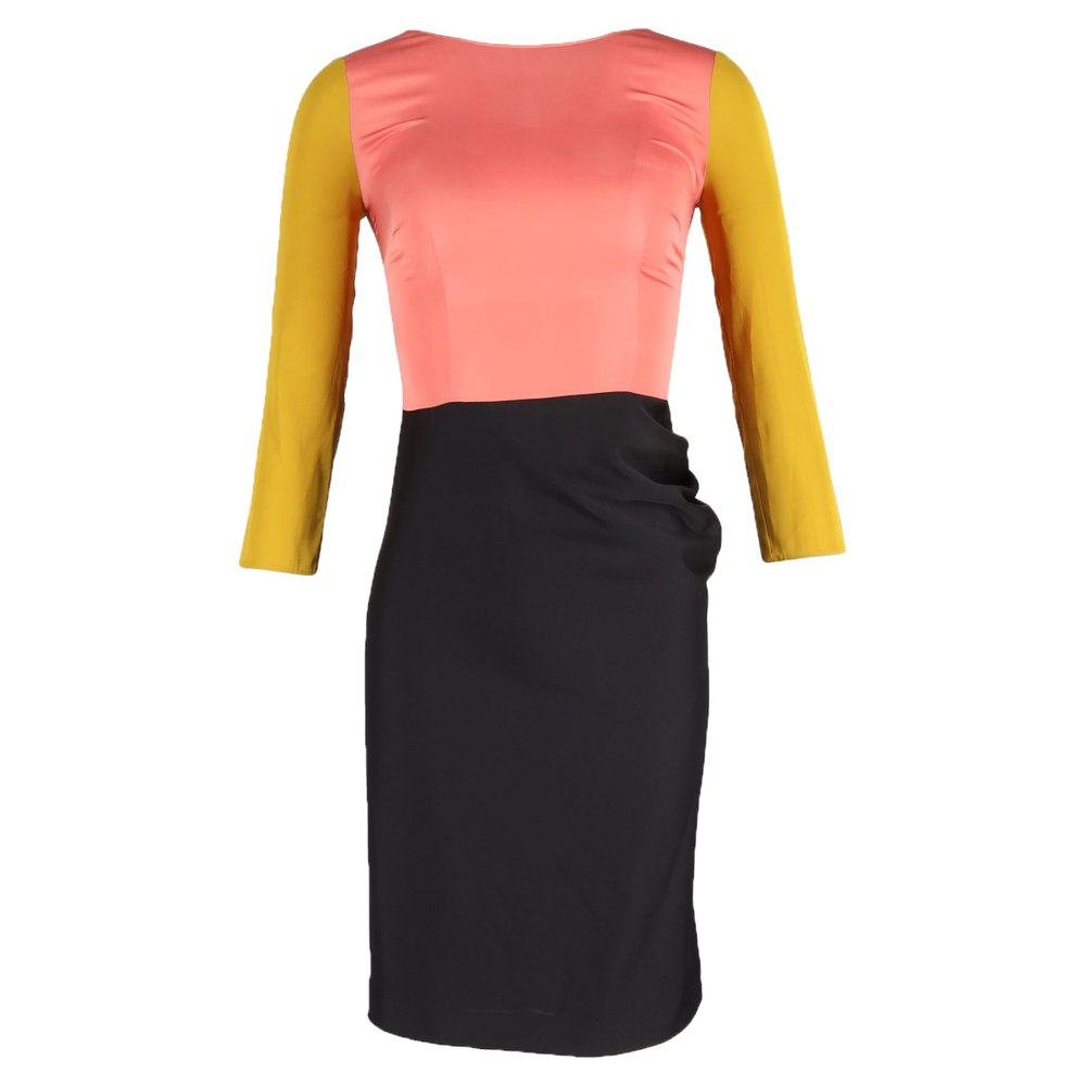 Moschino Cheap & Chic Tri-Tone Dress in Multicolor Silk