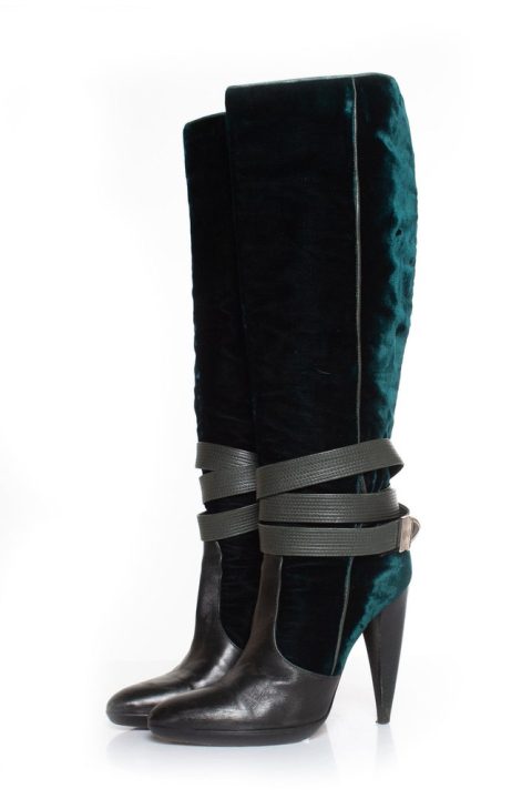 velvet strap boots 7833189875772