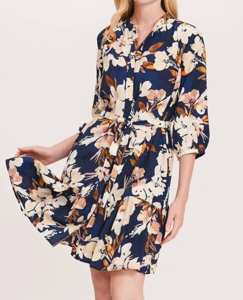 Petra Floral Print Dress In Multi