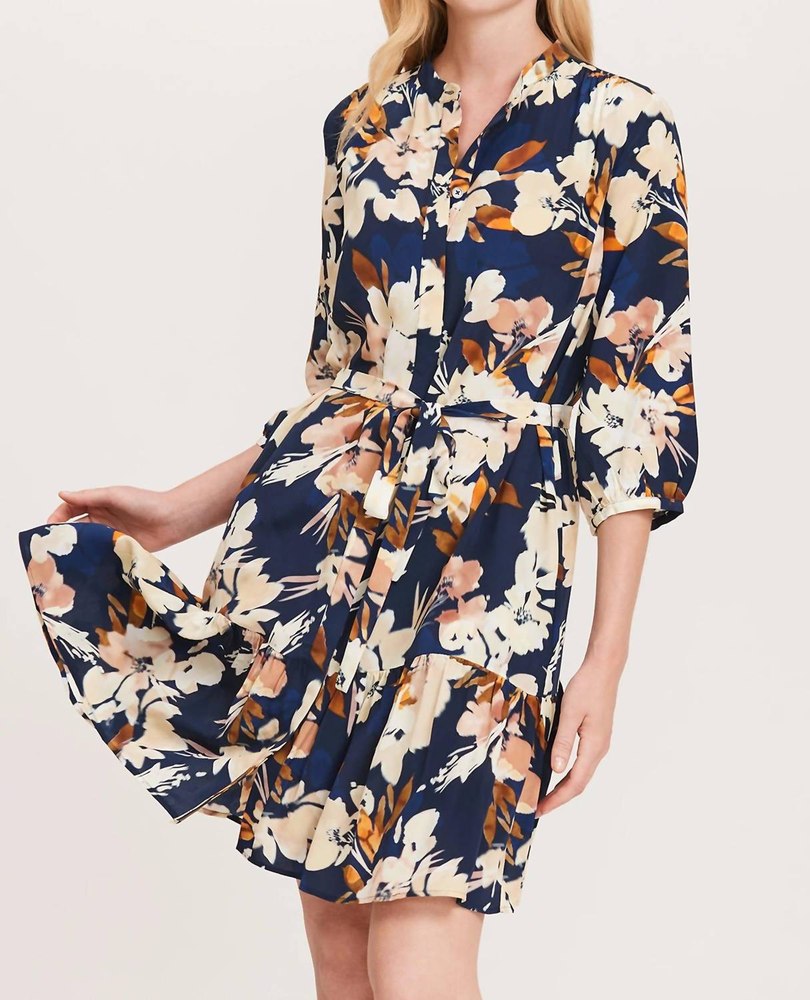 Petra Floral Print Dress In Multi